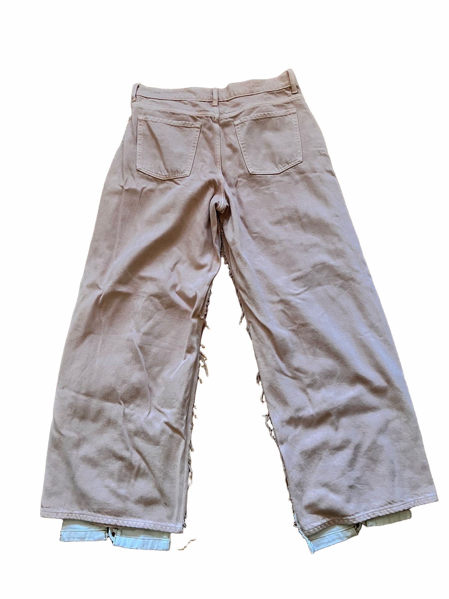 Pink And White Wide Leg Pants size 10w