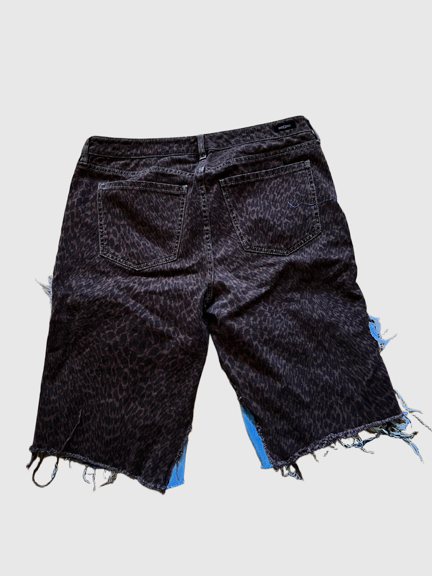 Cheetah Denim Jorts . Size 8w/29m