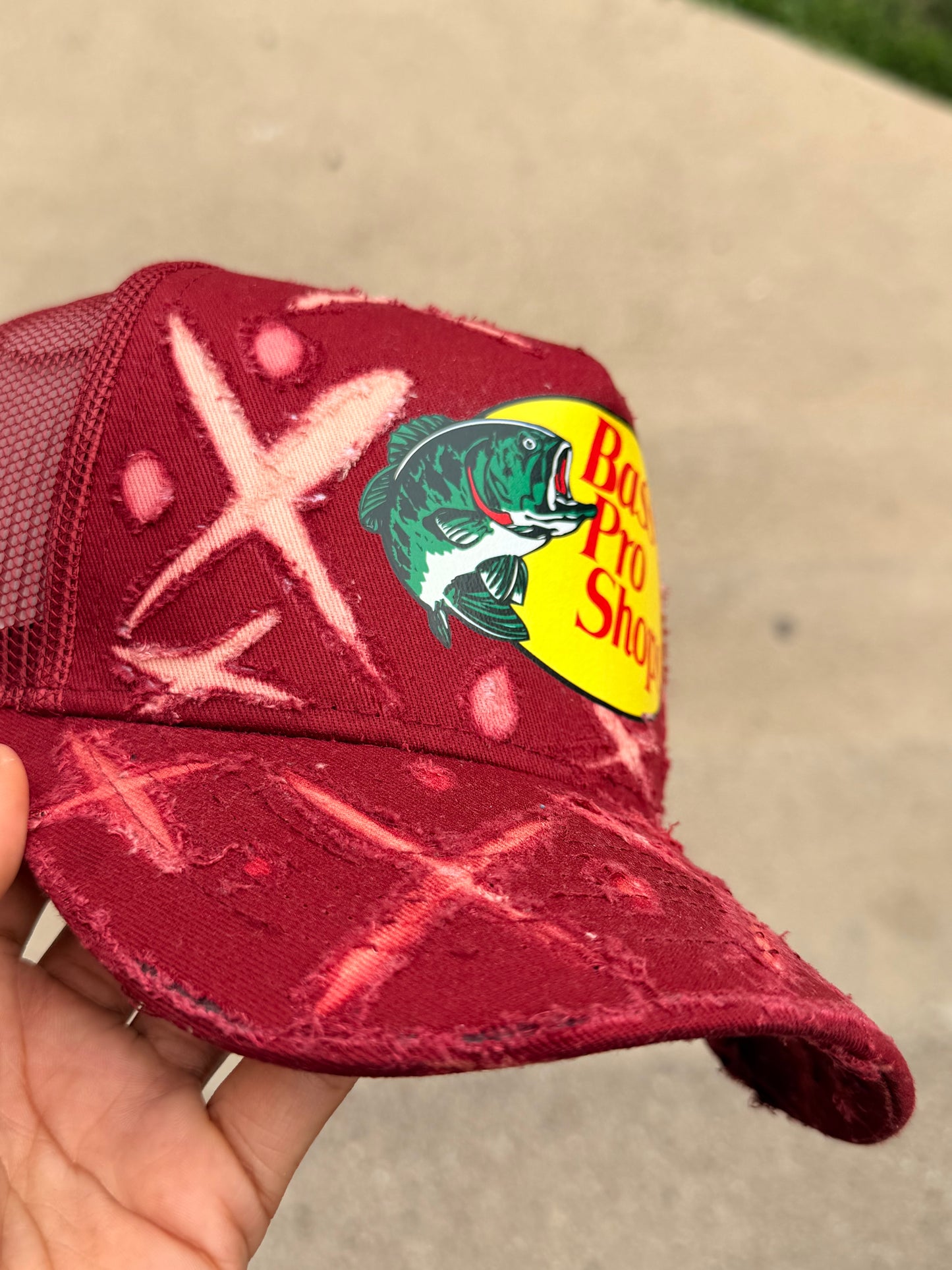 RAW X & O Maroon Trucker