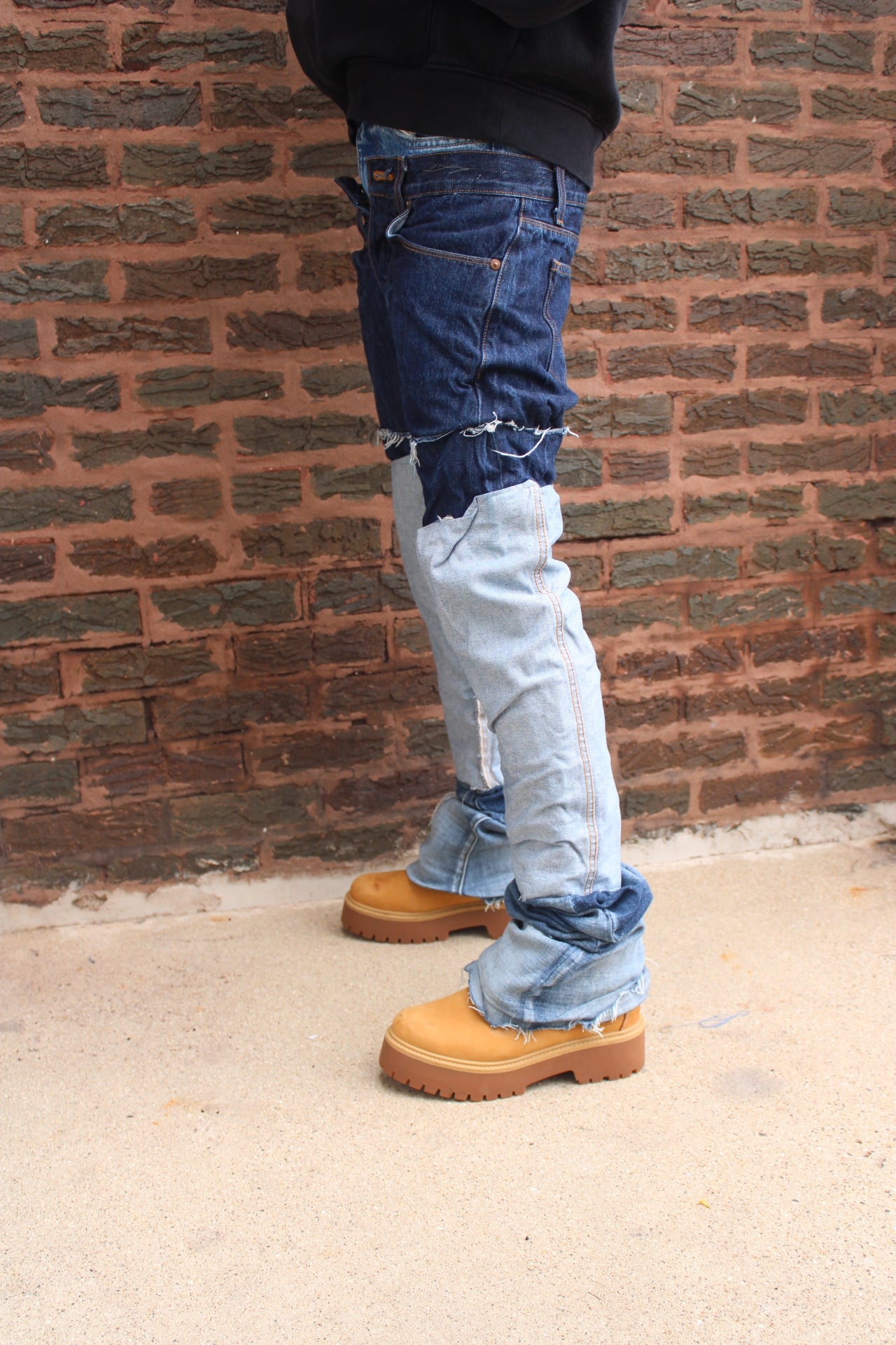 Double Waisted Stacked Jeans
