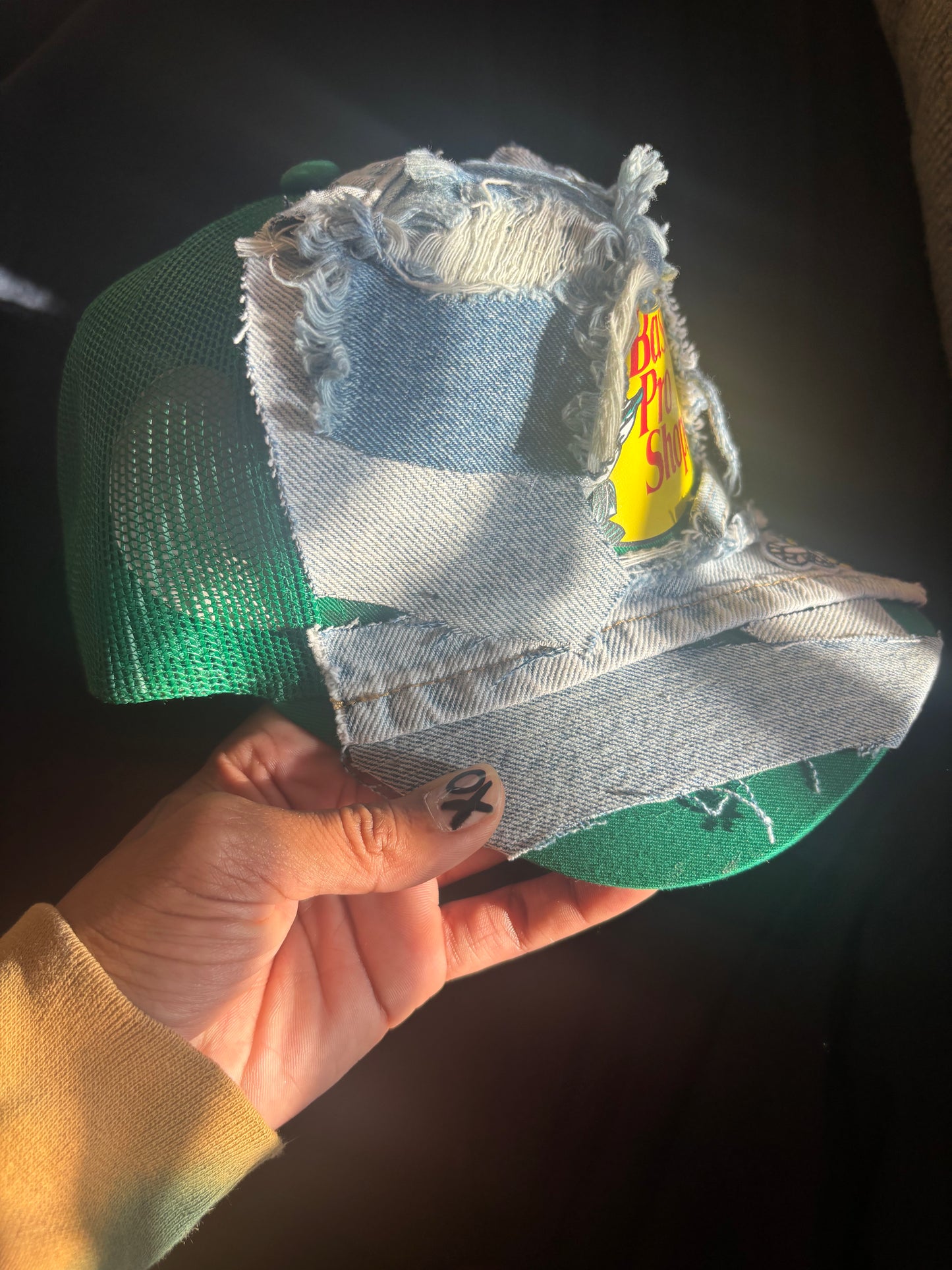 Green Denim Trucker