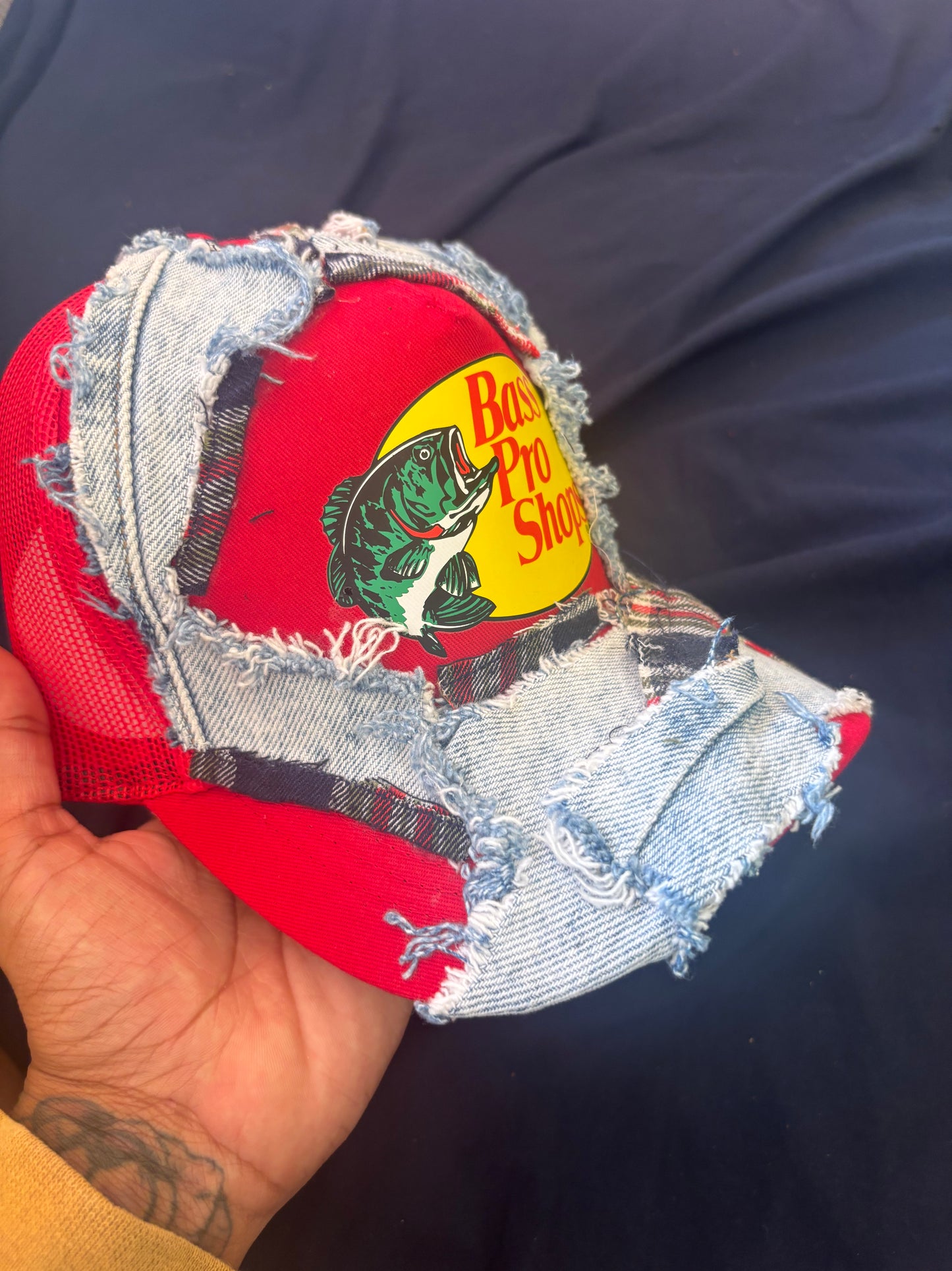 Red Denim Trucker