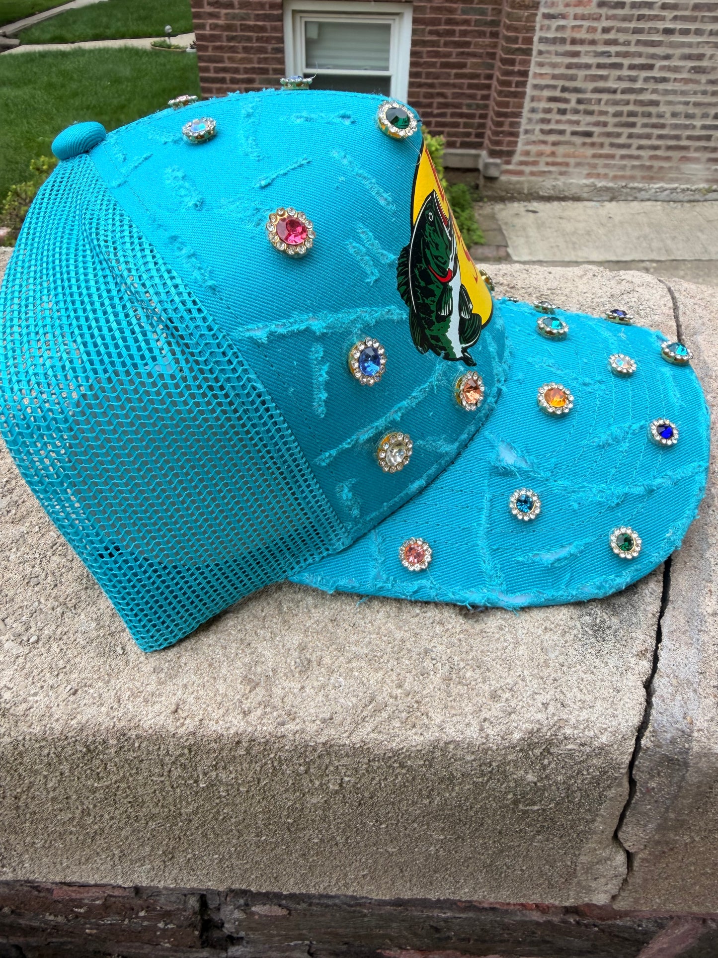 RAW Turquoise Trucker W Gems