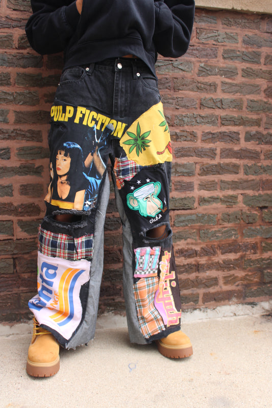 Flared “ Pulp Fiction “ Junk Jeans 28