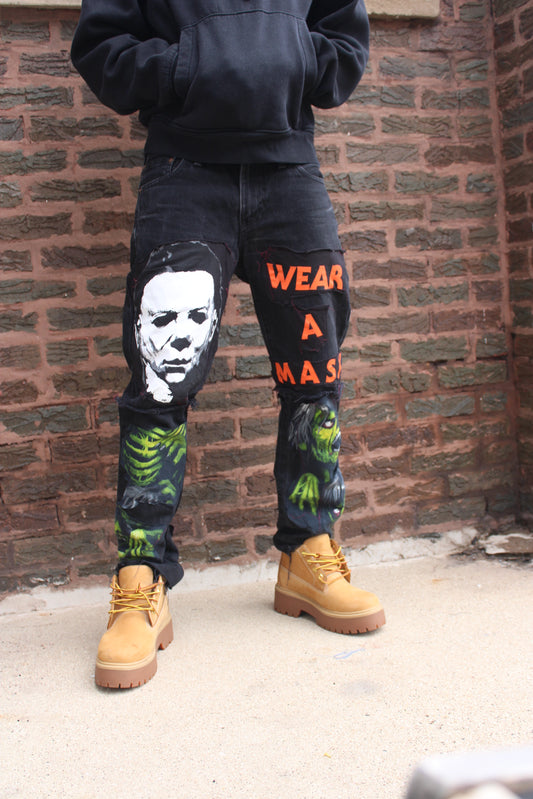 Halloween Themed Straight Leg 30