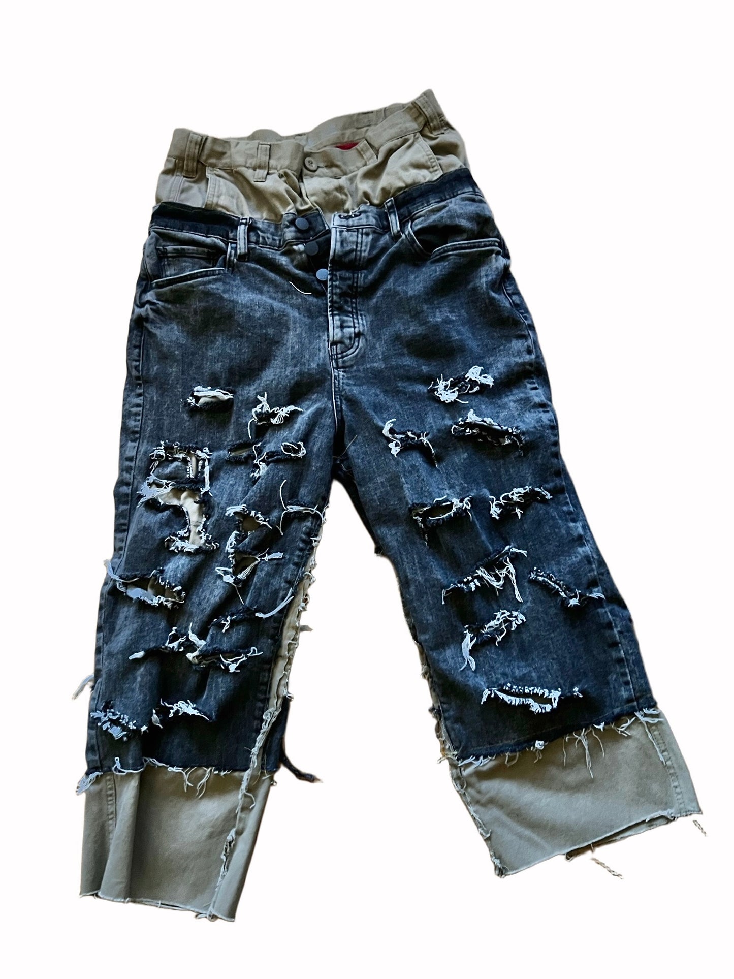 Black And Tan Cargo Pants size 32x30