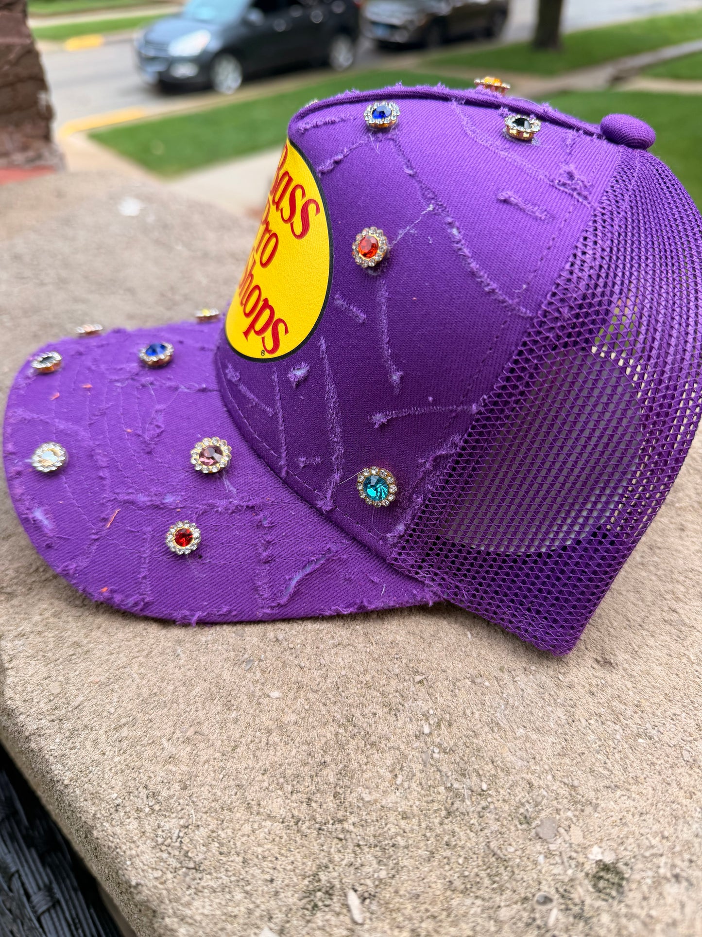 RAW Purple Trucker w Gems