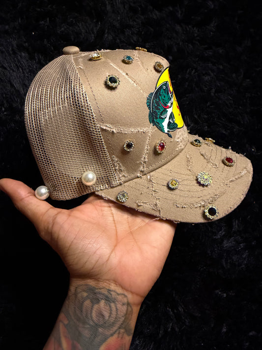 Tan Trucker w Gems