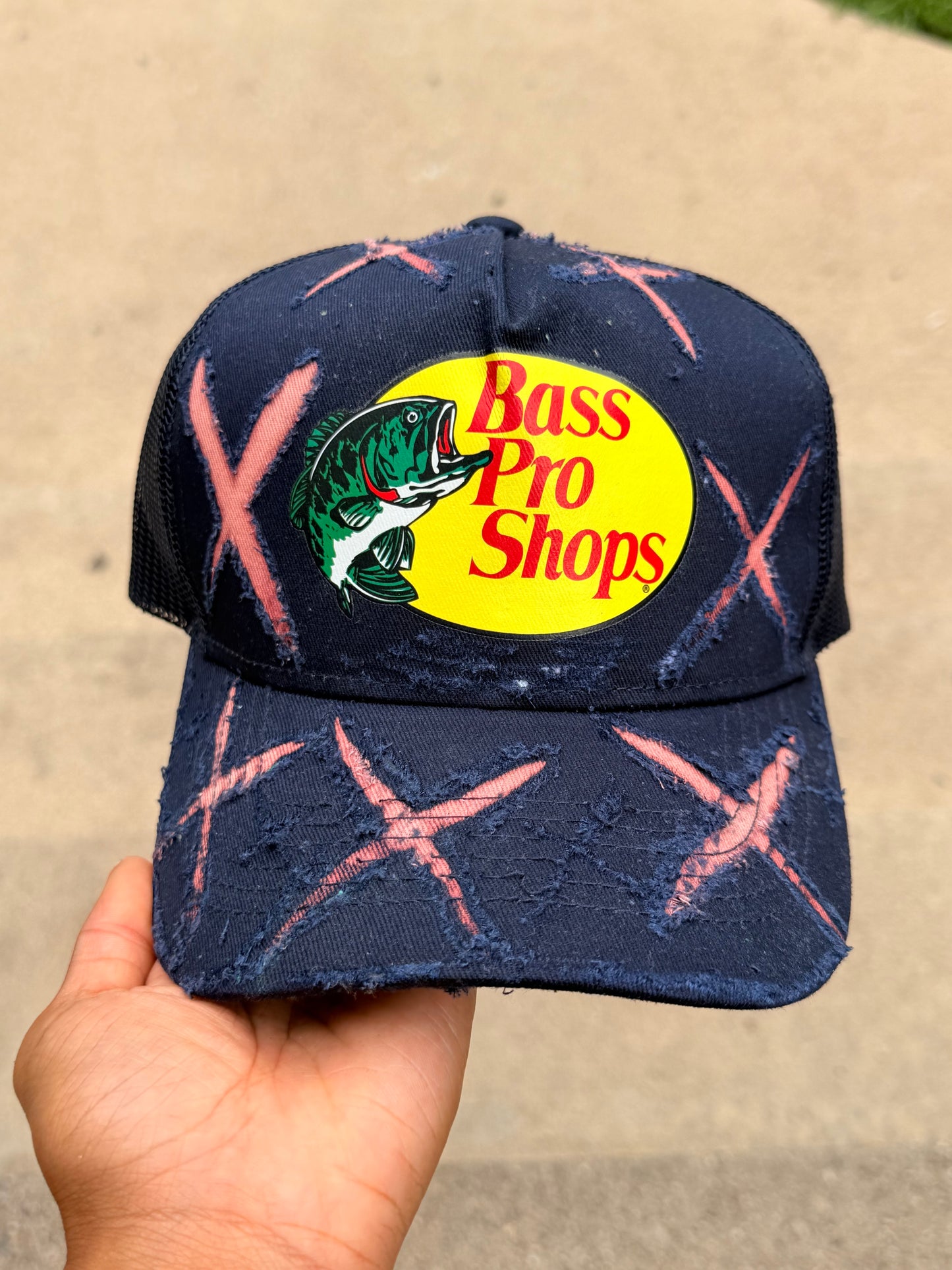 RAW Navy X Pink Trucker