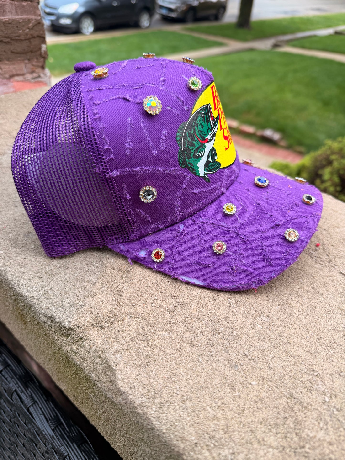 RAW Purple Trucker w Gems