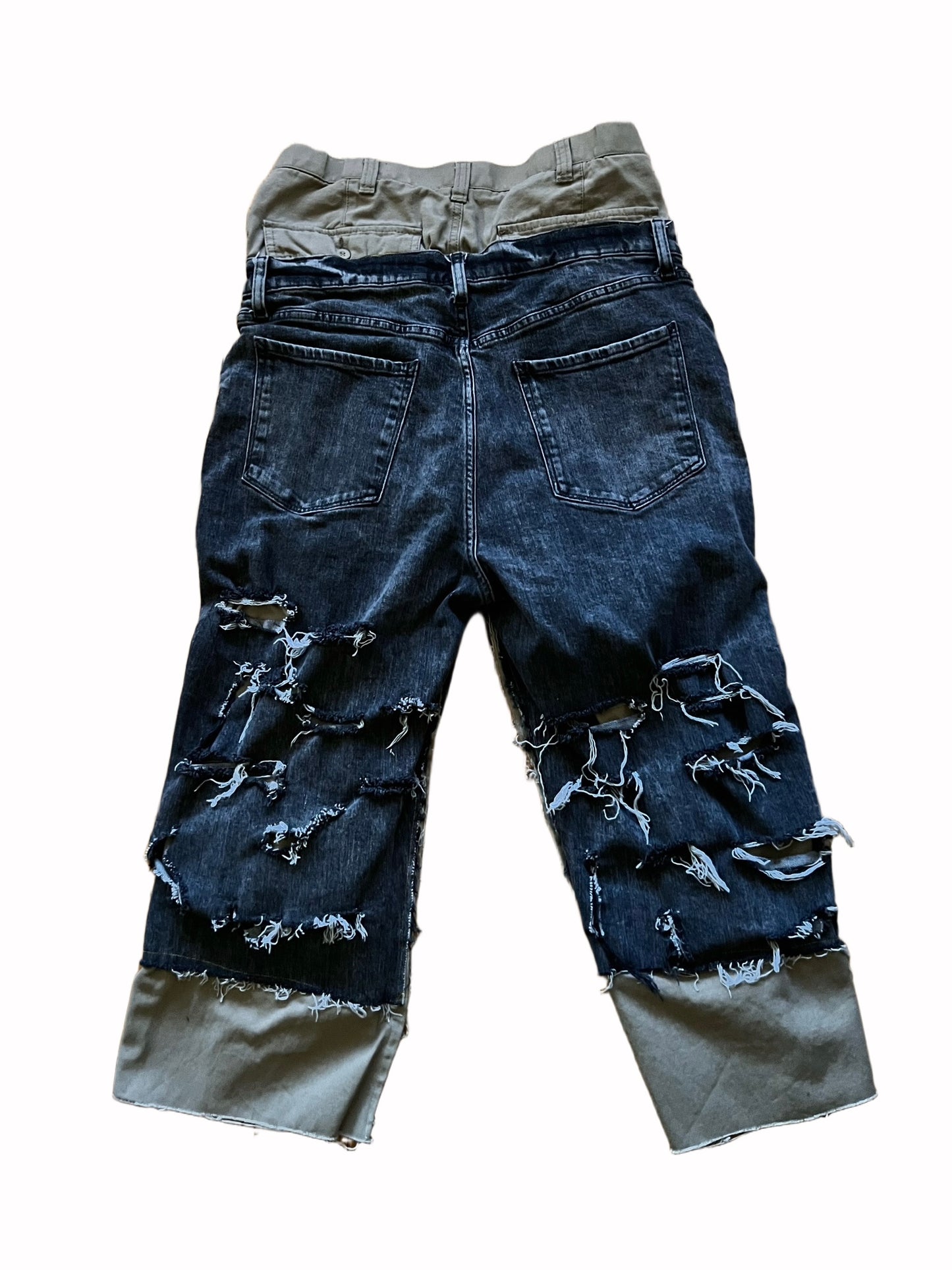 Black And Tan Cargo Pants size 32x30