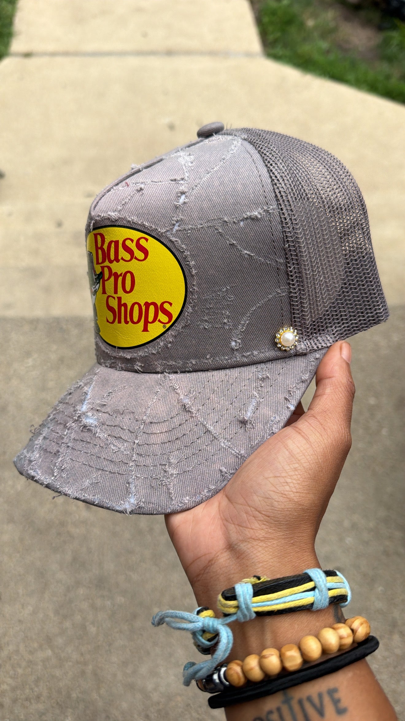 RAW Grey Distressed Trucker