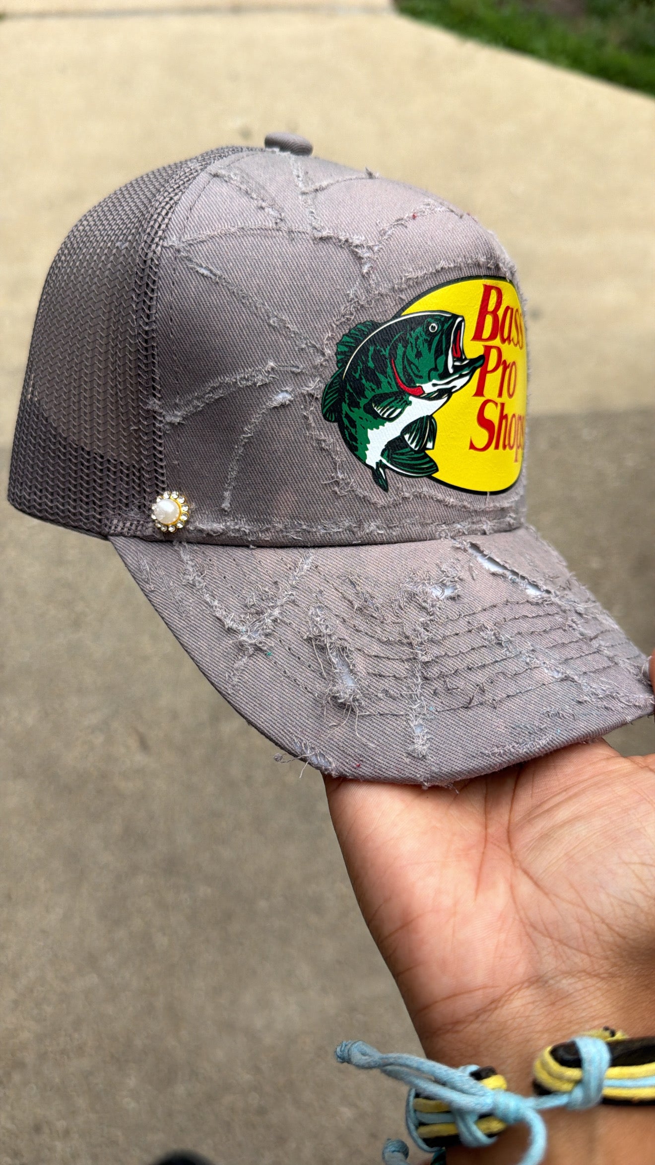 RAW Grey Distressed Trucker