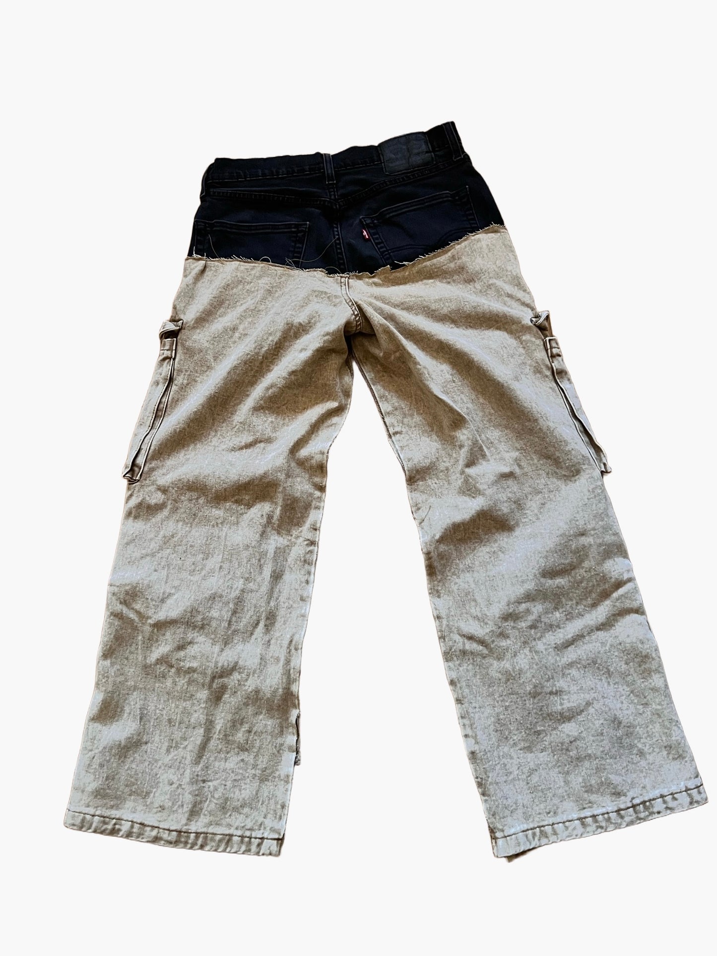 Black And Tan Cargo Pants size 30x30