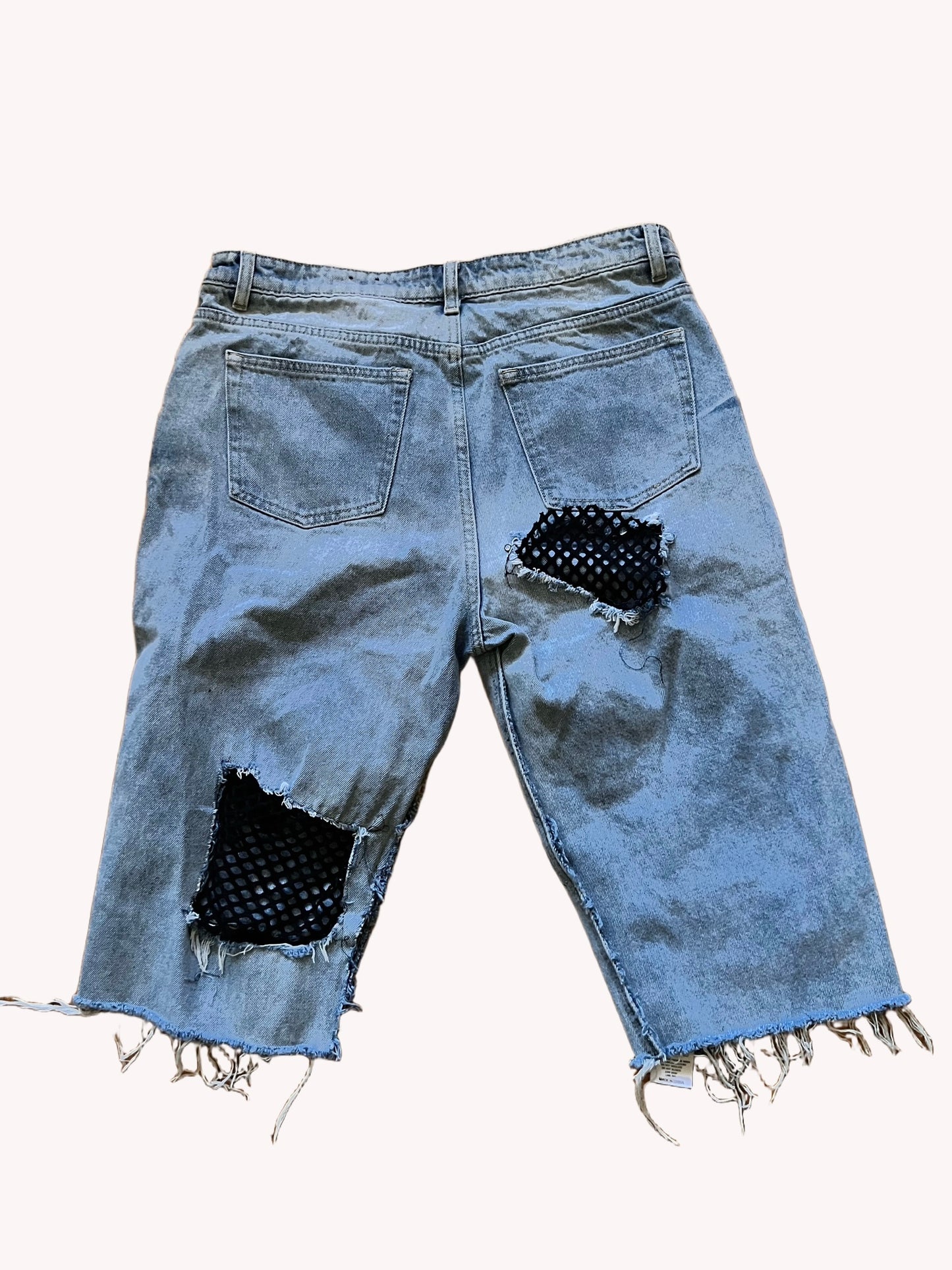 Denim Lace Jorts size 13w