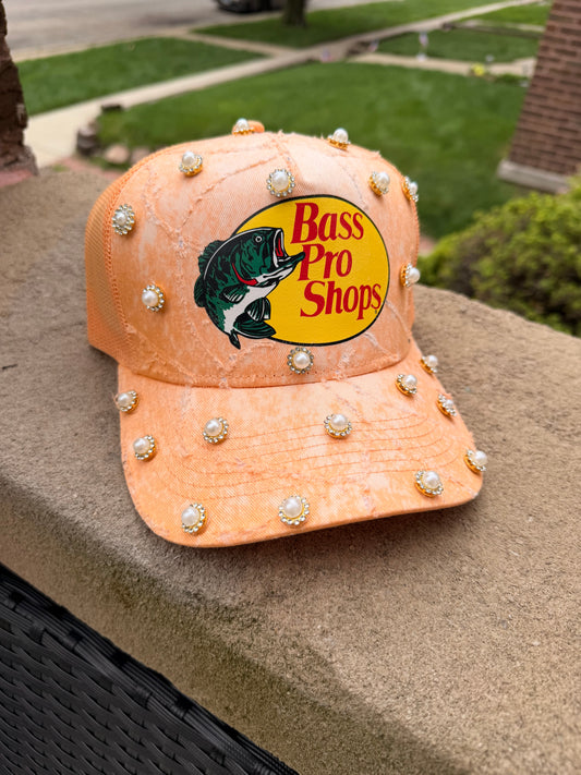 Raw Peach Pearl Trucker
