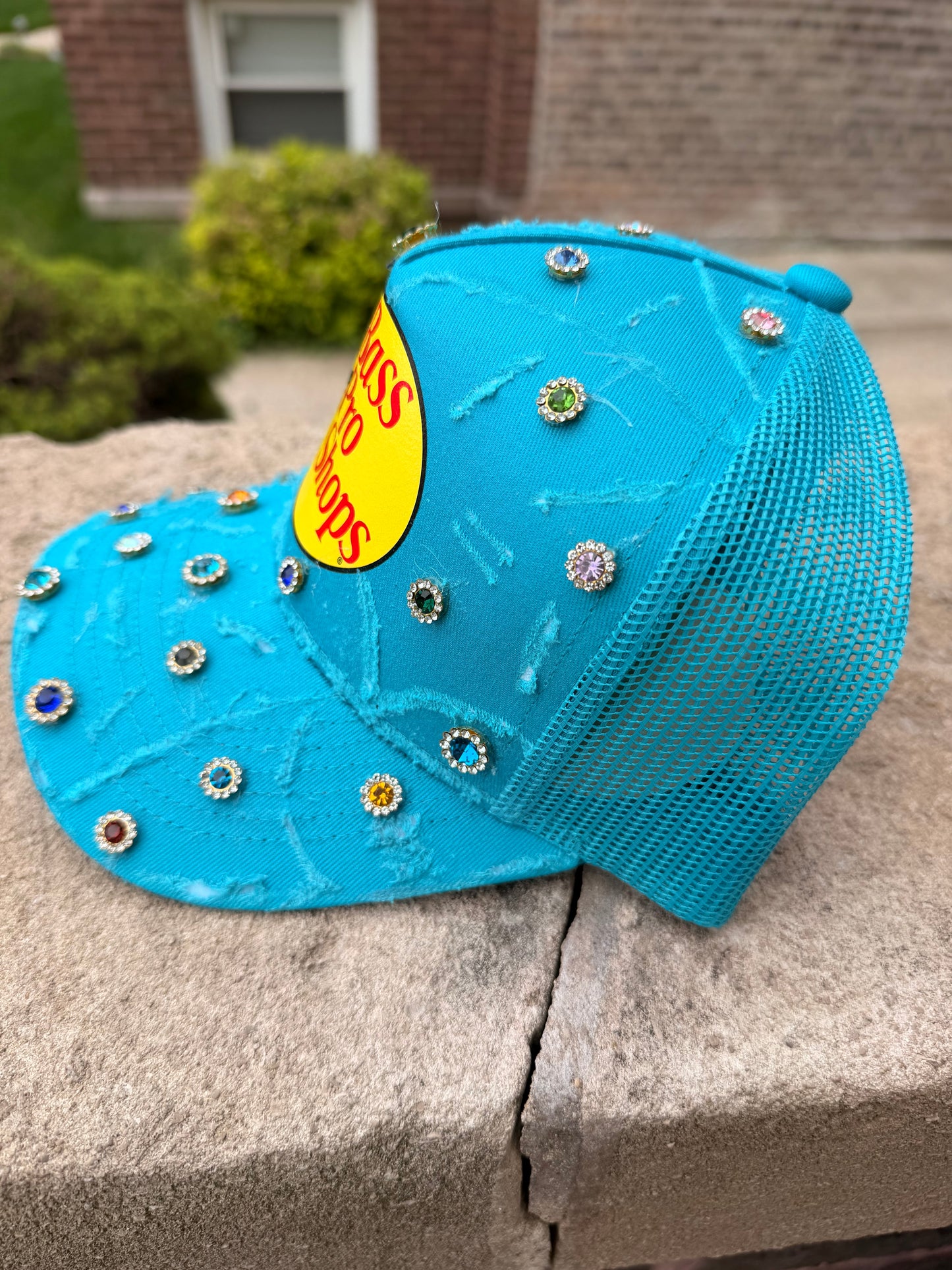 RAW Turquoise Trucker W Gems