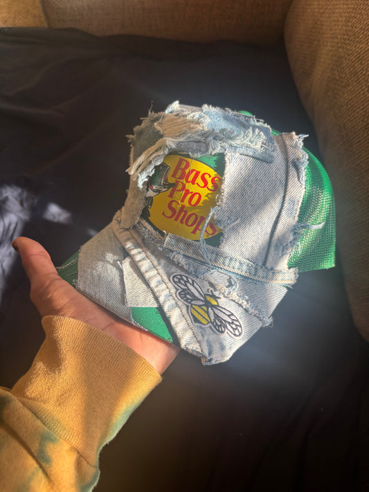 Green Denim Trucker